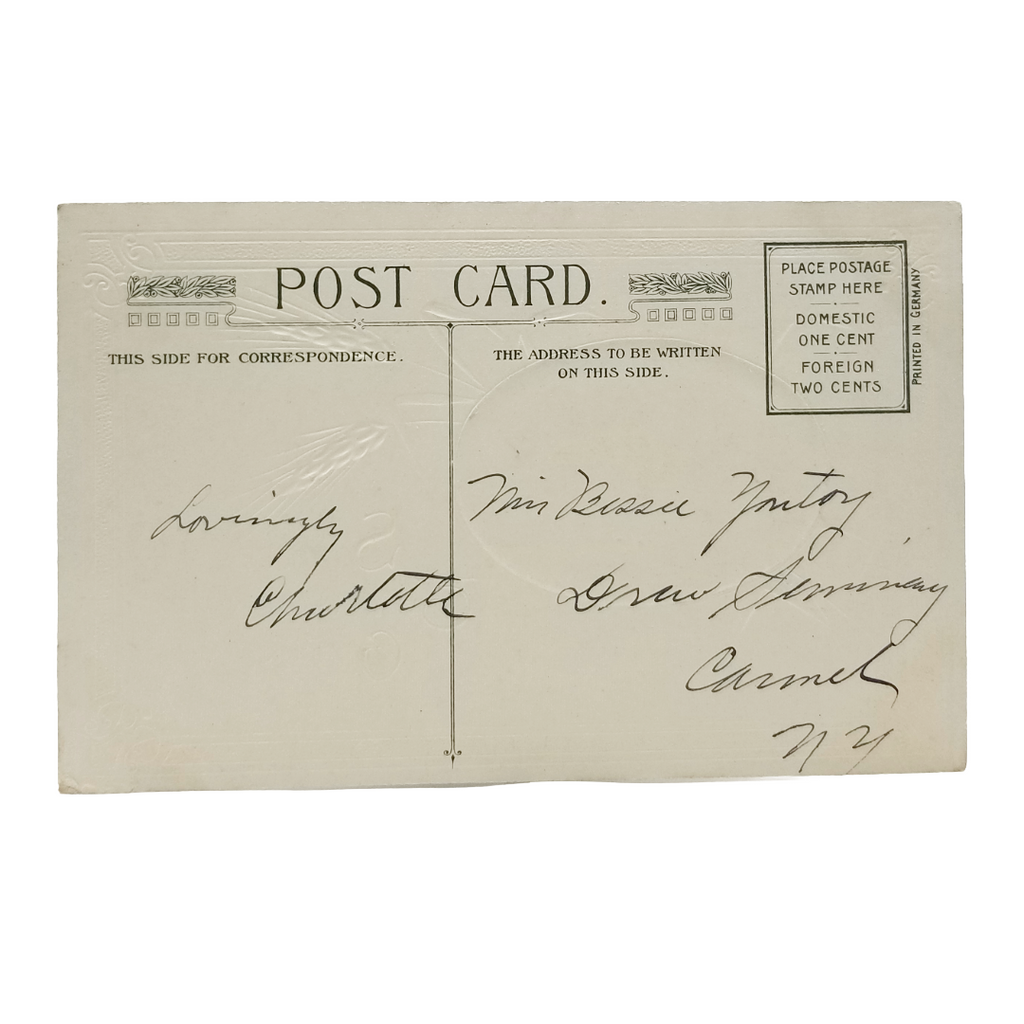 Thanksgiving Postcard Art Nouveau Style Homestead Winsch Pub