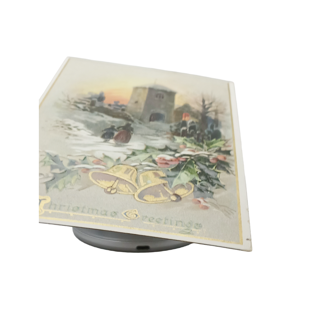 Christmas Postcard Tuck Publishing Snows Series 503 Castle Children in Snow