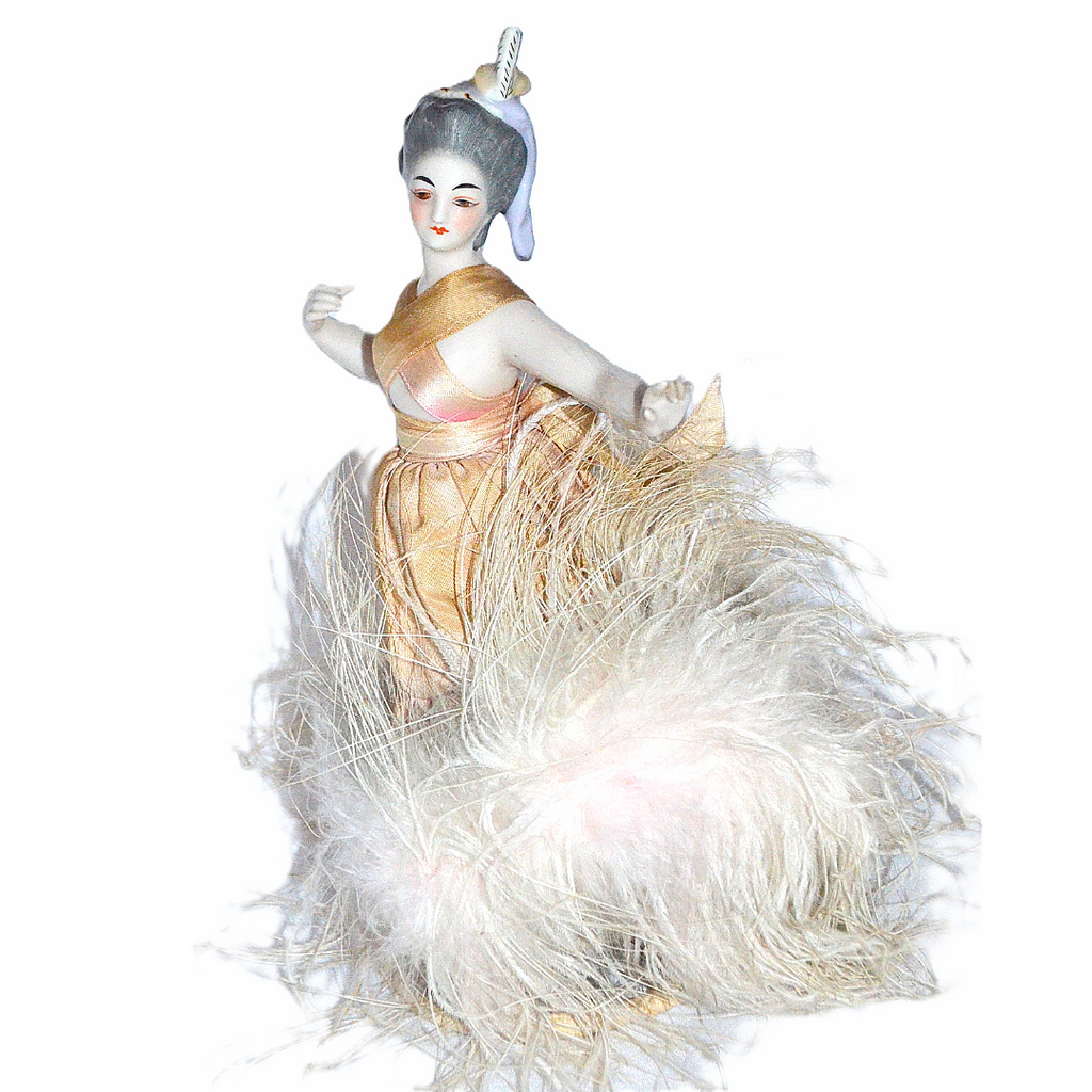 Kister Porcelain Half Doll Ballerina Dancer French Market Design