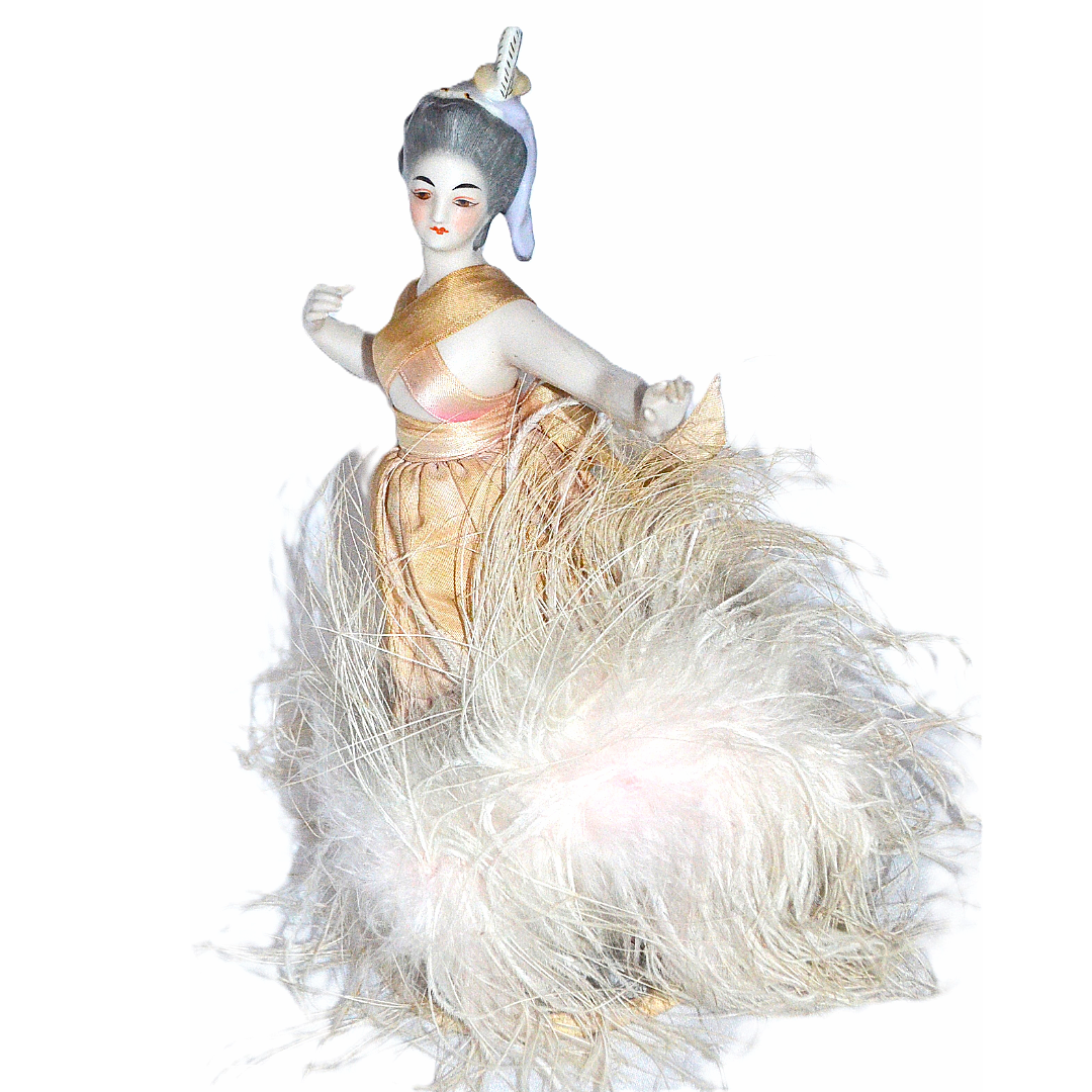 Kister Porcelain Half Doll Ballerina Dancer French Market Design