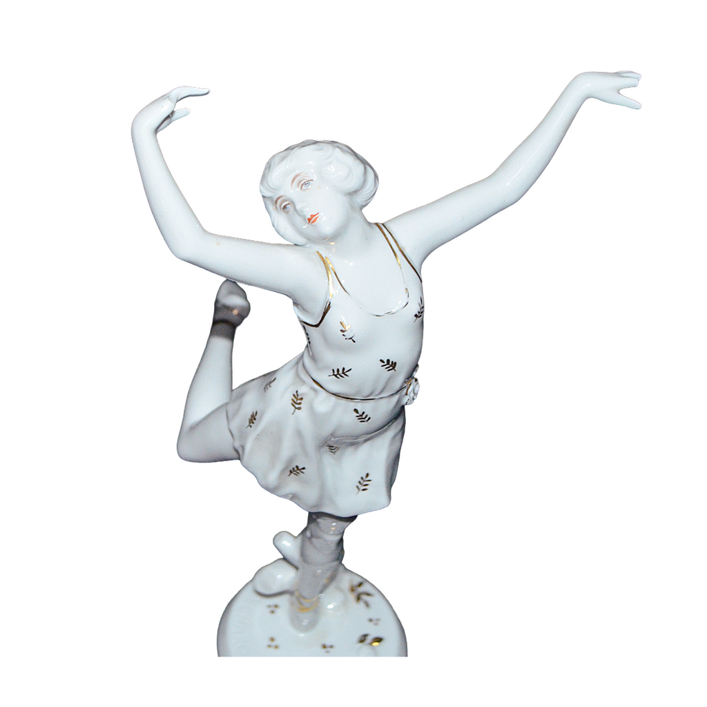 Rosenthal Porcelain Art Deco Ballerina Figurine Model 211 "Spring" By Artist Charol