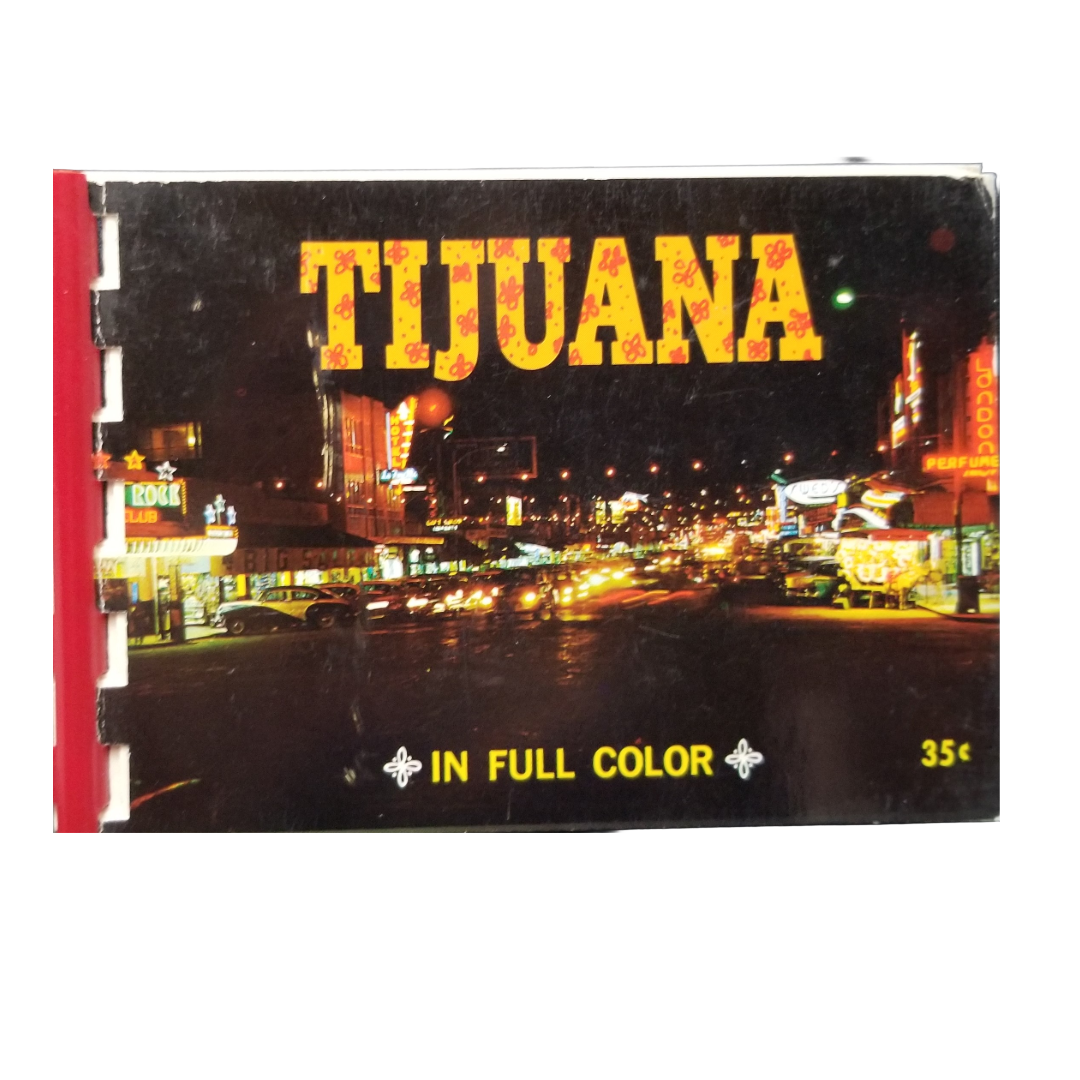 Postcard View of Tijuana Mexico Full Cover Booklet
