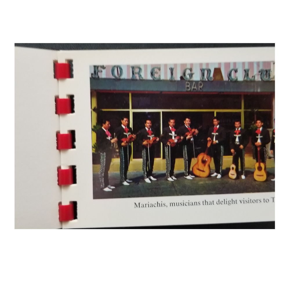 Postcard View of Tijuana Mexico Full Cover Booklet