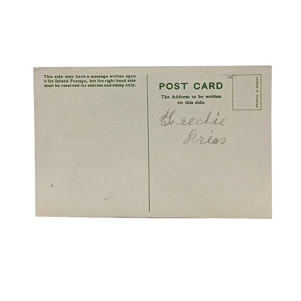 Christmas Postcard Musicians in Snow Storm Blow Bitter Wind