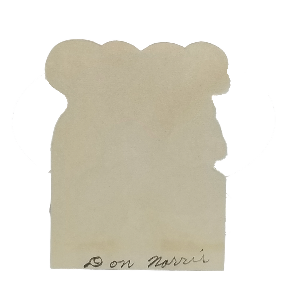 Die Cut Valentine Card Boy & Girl Dancing Let's Swing It 1950s