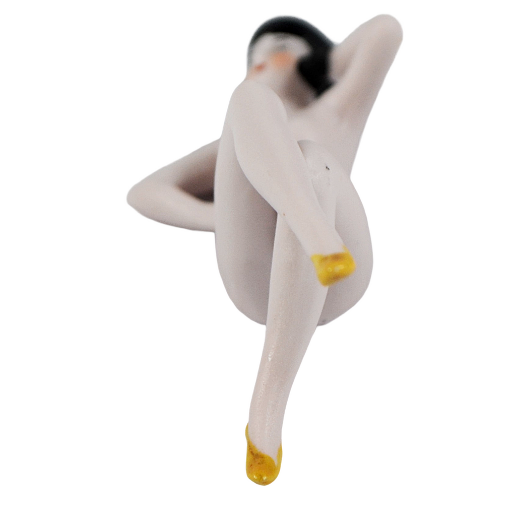 German Porcelain Bisque Art Deco Bathing Beauty Figurine Doll