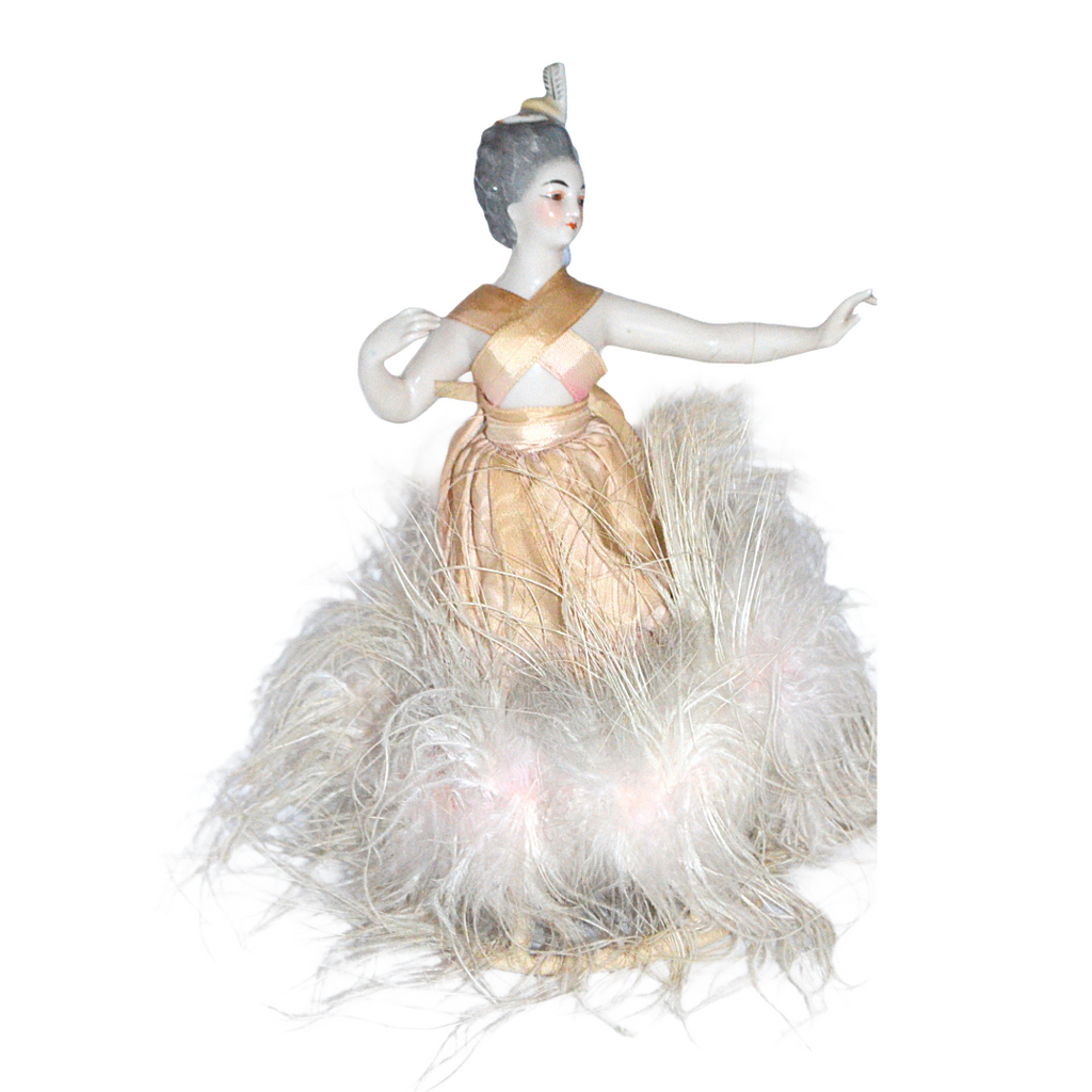 Kister Porcelain Half Doll Ballerina Dancer French Market Design