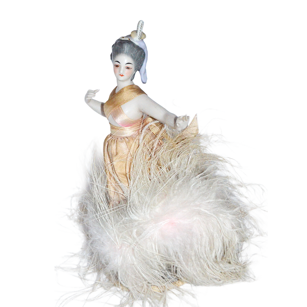 Kister Porcelain Half Doll Ballerina Dancer French Market Design