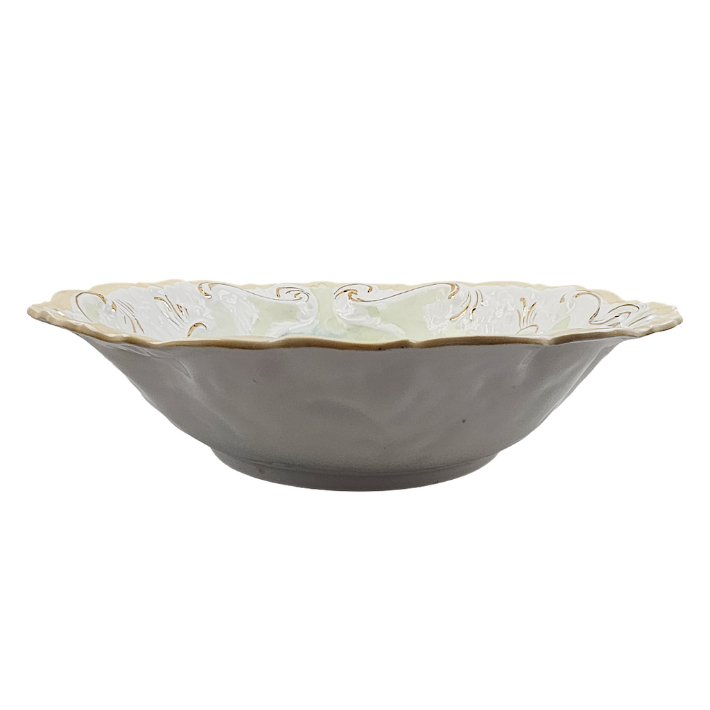 RS Prussia Porcelain Antique Bowl Mold 1 Pink Rose Decor