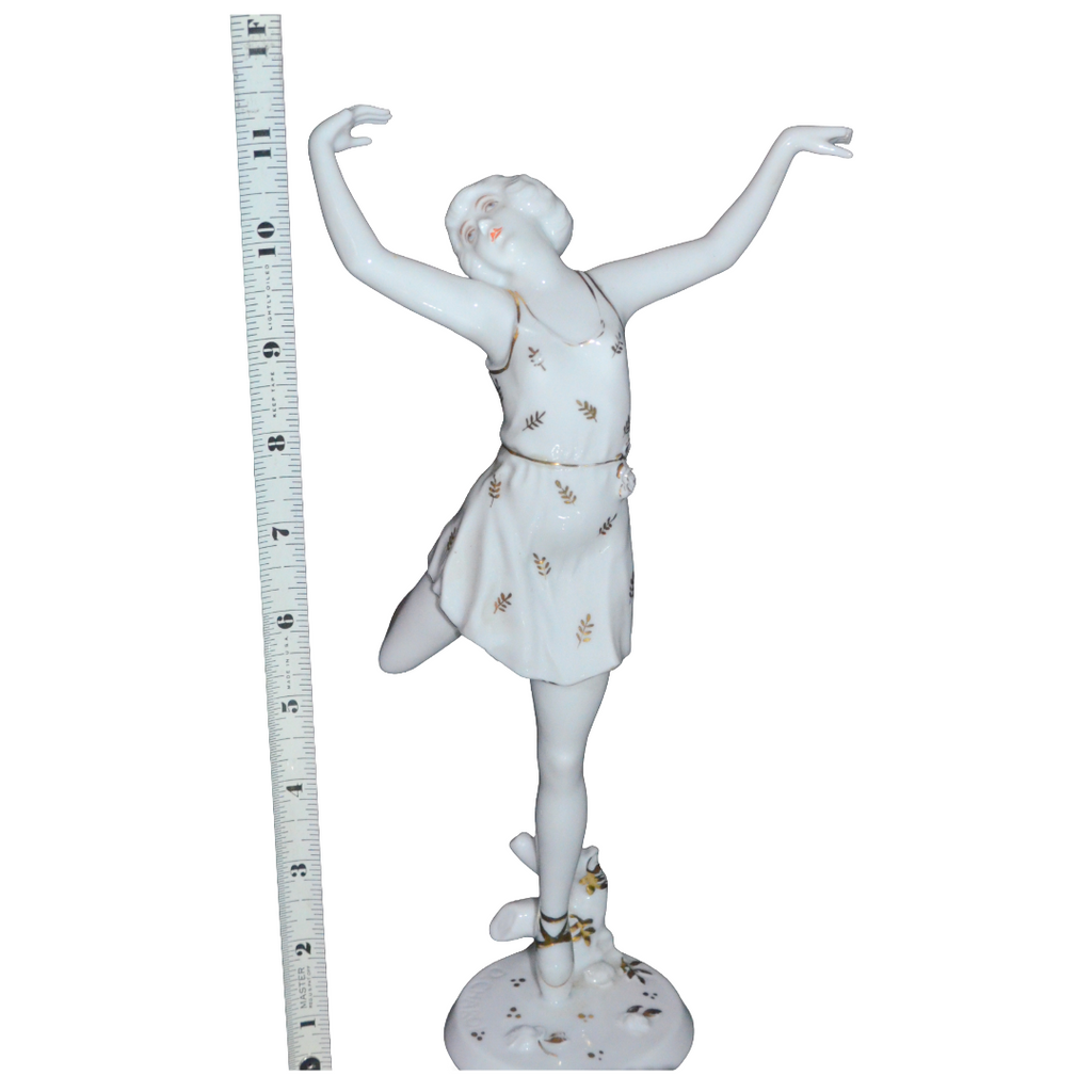 Rosenthal Porcelain Art Deco Ballerina Figurine Model 211 "Spring" By Artist Charol