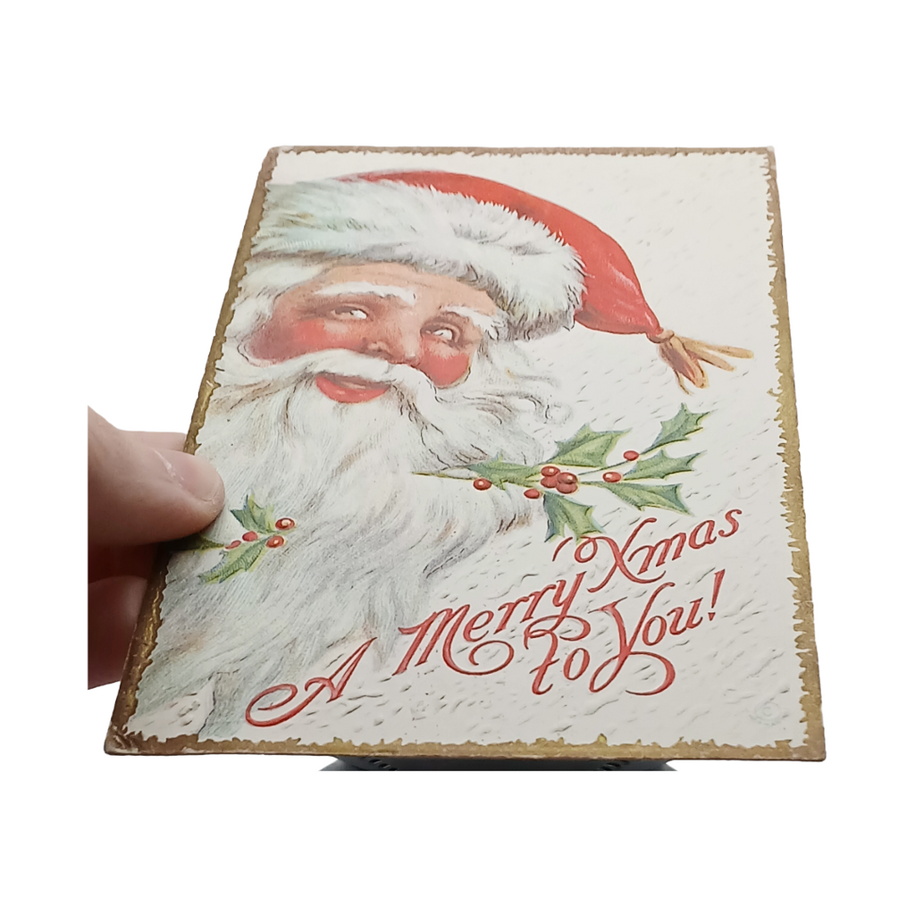Christmas Postcard Santa Claus Series 1001 Rosy Cheeks Jolly Expression