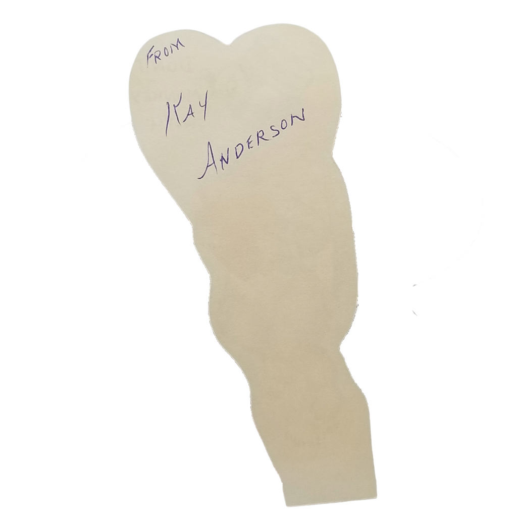 Vintage Valentine Die Cut Card "Don't Monkey with My Heart"