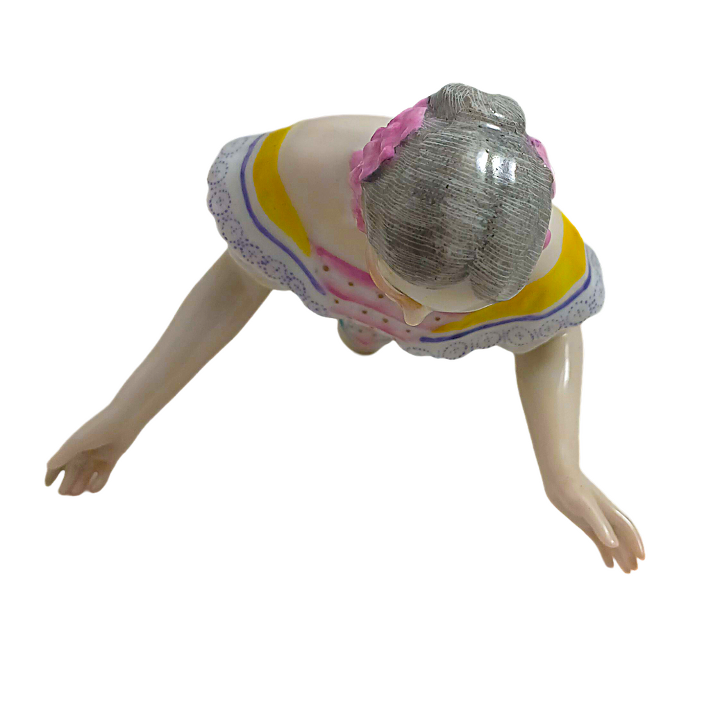 Rare German Porcelain Half-Doll "Elegant Lady in Pastels" by Dressel & Kister