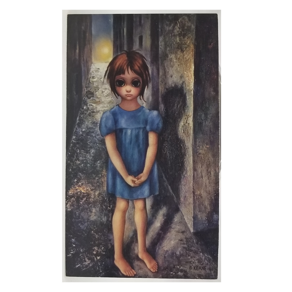 Margaret Keane Postcard Big Eyes Child The First Grail 1960s