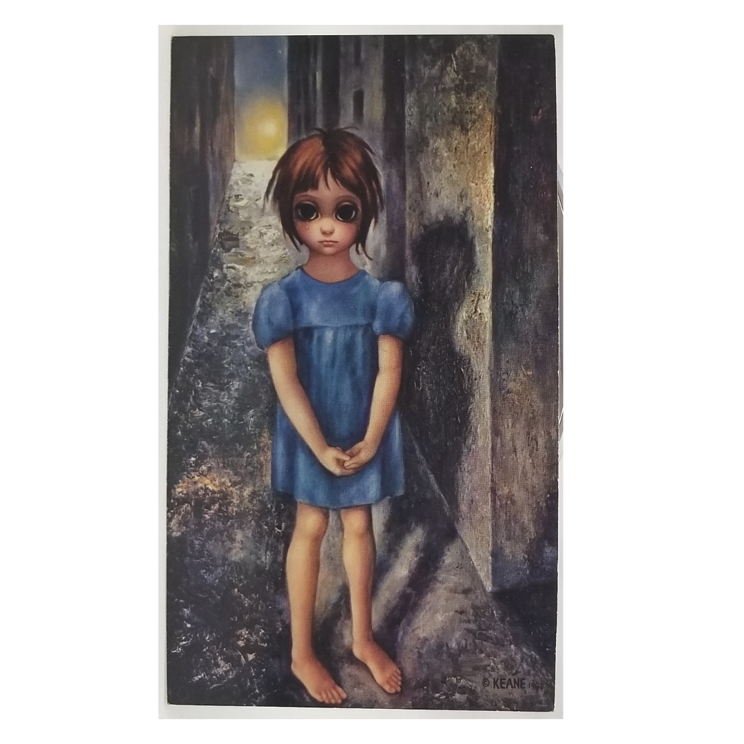 Margaret Keane Postcard Big Eyes Child The First Grail 1960s