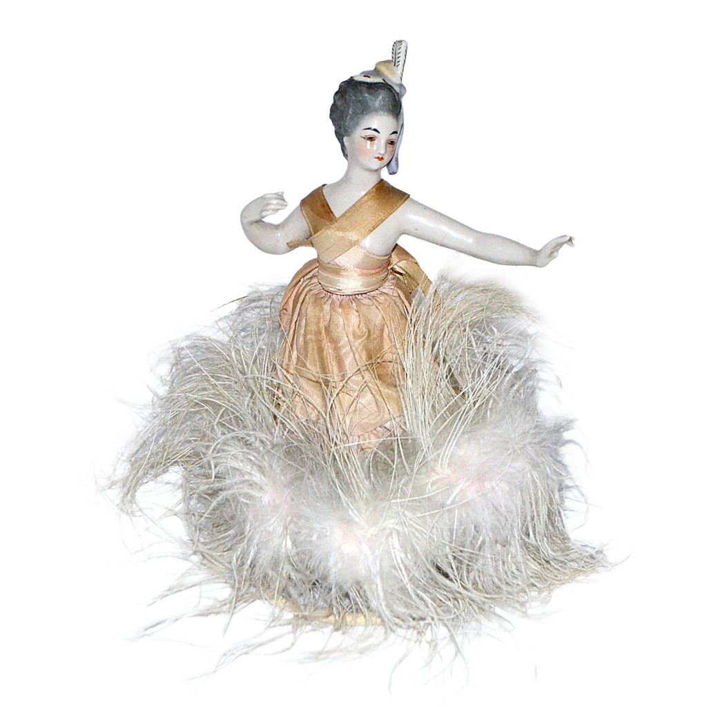 Kister Porcelain Half Doll Ballerina Dancer French Market Design