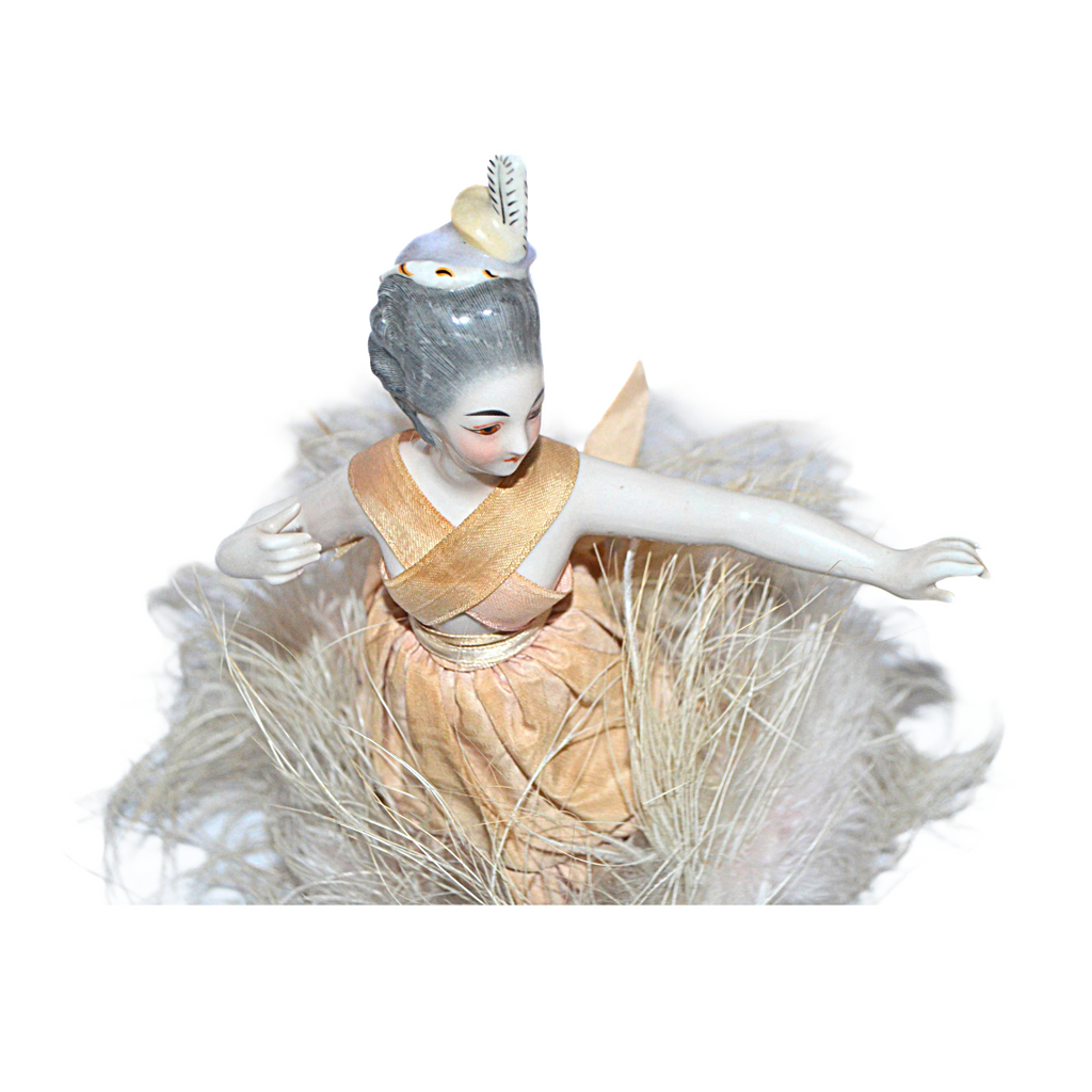 Kister Porcelain Half Doll Ballerina Dancer French Market Design