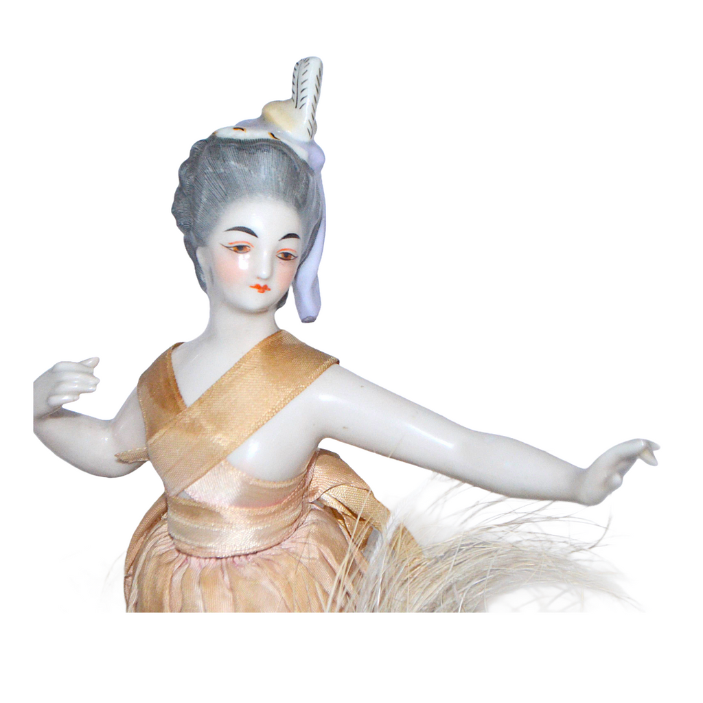 Kister Porcelain Half Doll Ballerina Dancer French Market Design