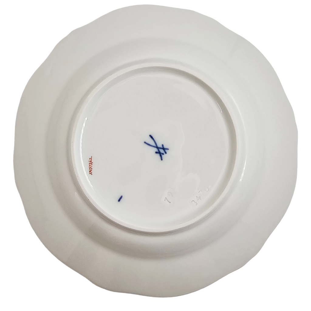 WWII Era Meissen German Porcelain Dessert Plate Red Pheasant Pattern