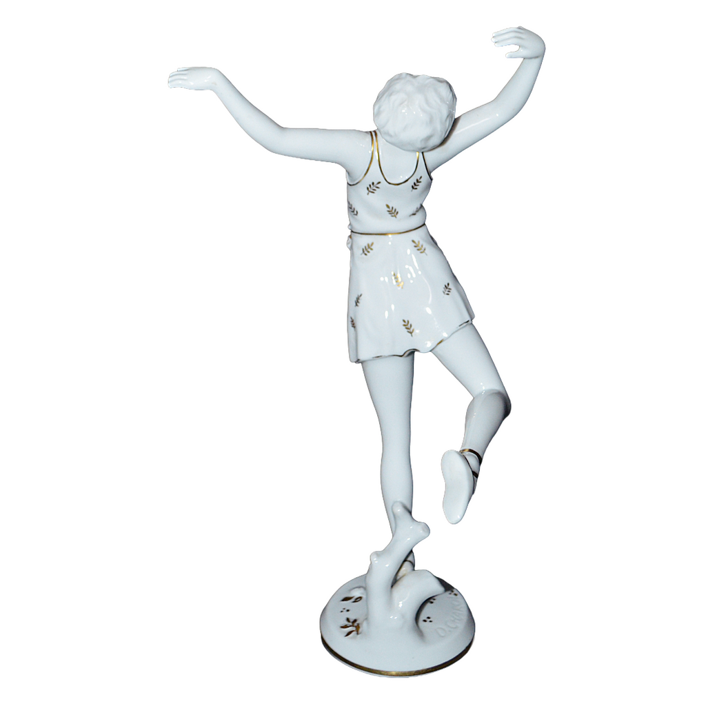 Rosenthal Porcelain Art Deco Ballerina Figurine Model 211 "Spring" By Artist Charol