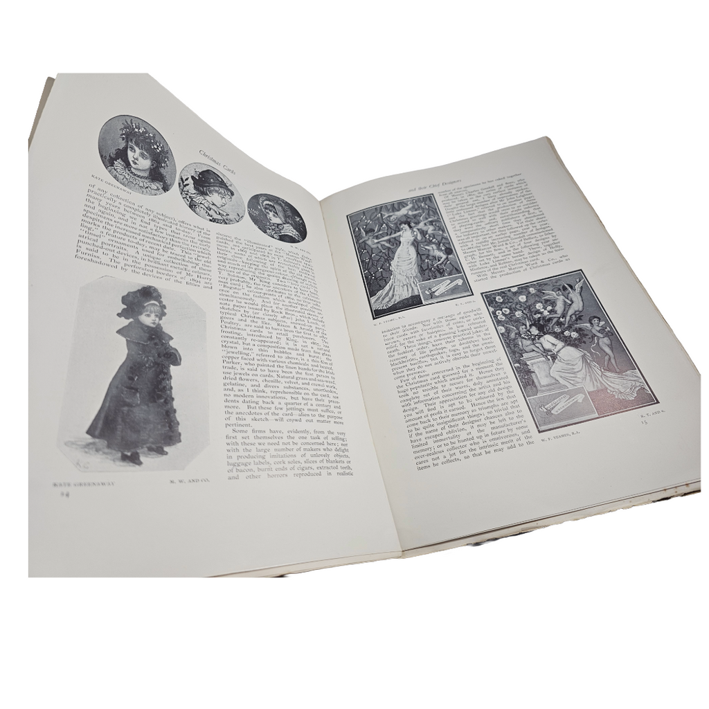 Art Nouveau Mag Christmas Cards & Their Designers Gleeson White 1894 Studio