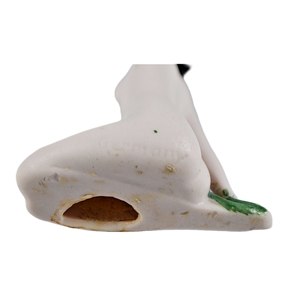 German Porcelain Bisque Art Deco Seated Doll Bathing Beauty Figurine