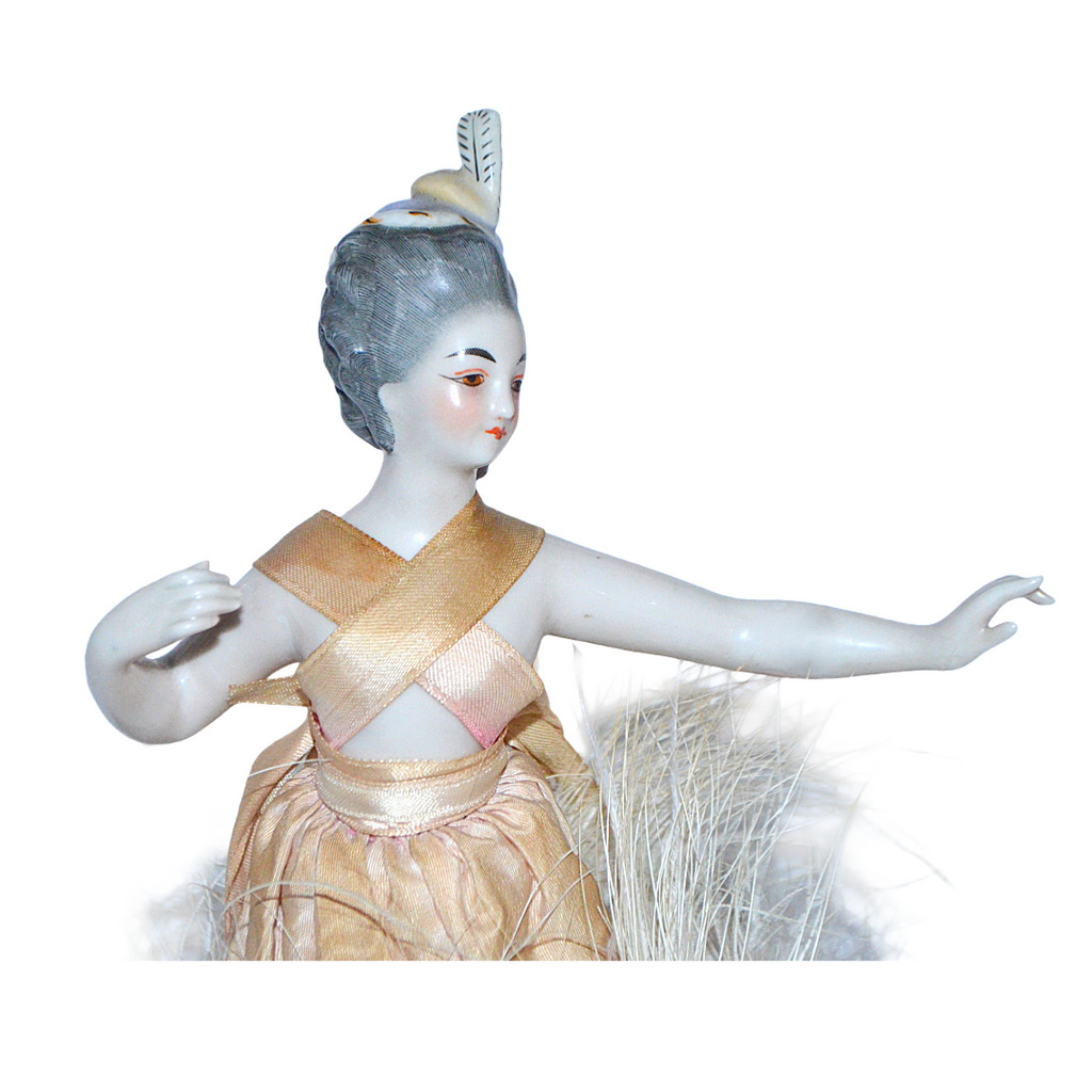 Kister Porcelain Half Doll Ballerina Dancer French Market Design