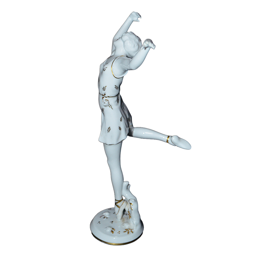 Rosenthal Porcelain Art Deco Ballerina Figurine Model 211 "Spring" By Artist Charol