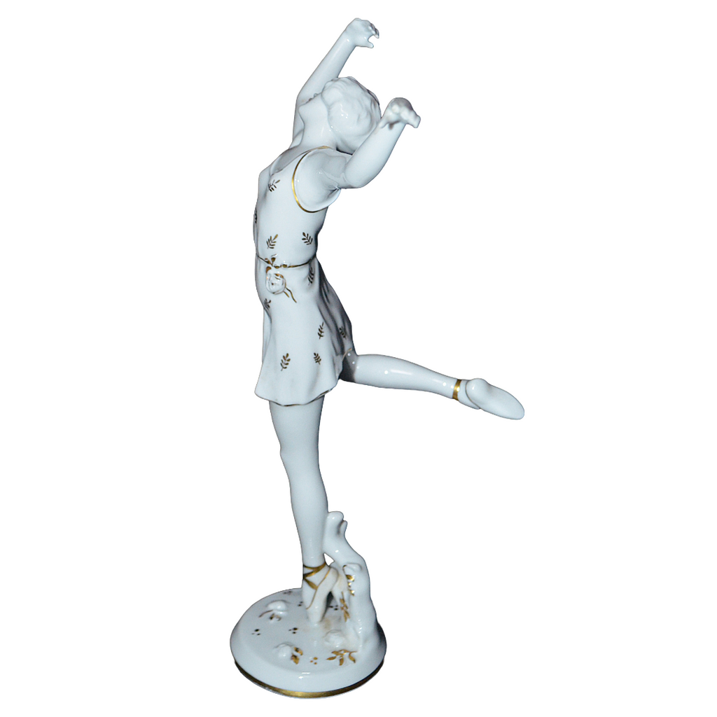 Rosenthal Porcelain Art Deco Ballerina Figurine Model 211 "Spring" By Artist Charol