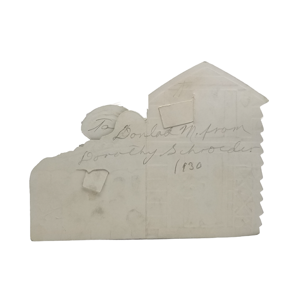 Mechanical Die Cut Valentine's Card Children Puppy House Neighbor's Valentine