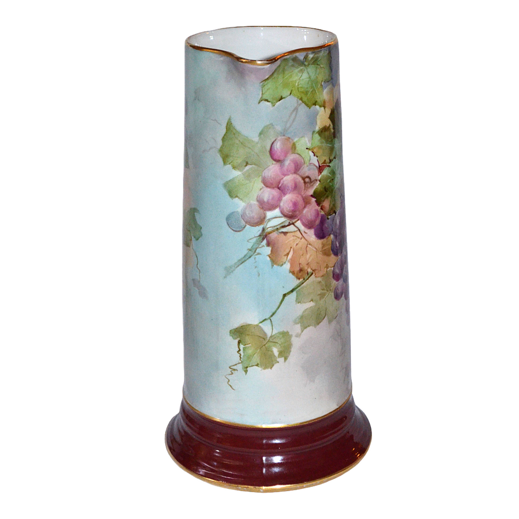 Ravenwood Porcelain Hand Painted Tankard Pitcher French Mold