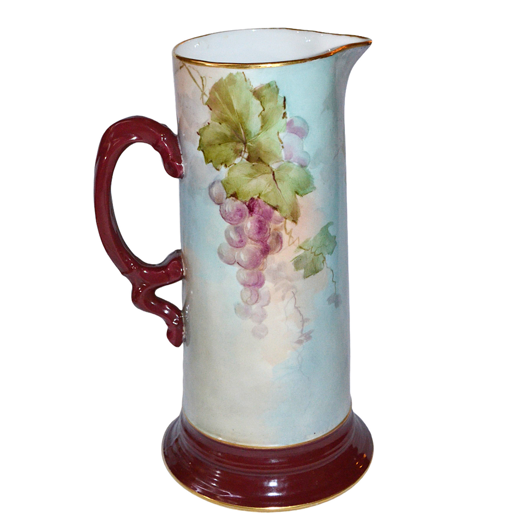 Ravenwood Porcelain Hand Painted Tankard Pitcher French Mold