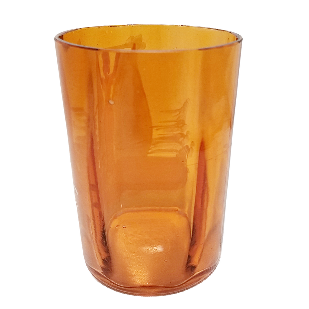 Antique Mary Gregory Victorian Glass Smooth Panel Juice Tumbler