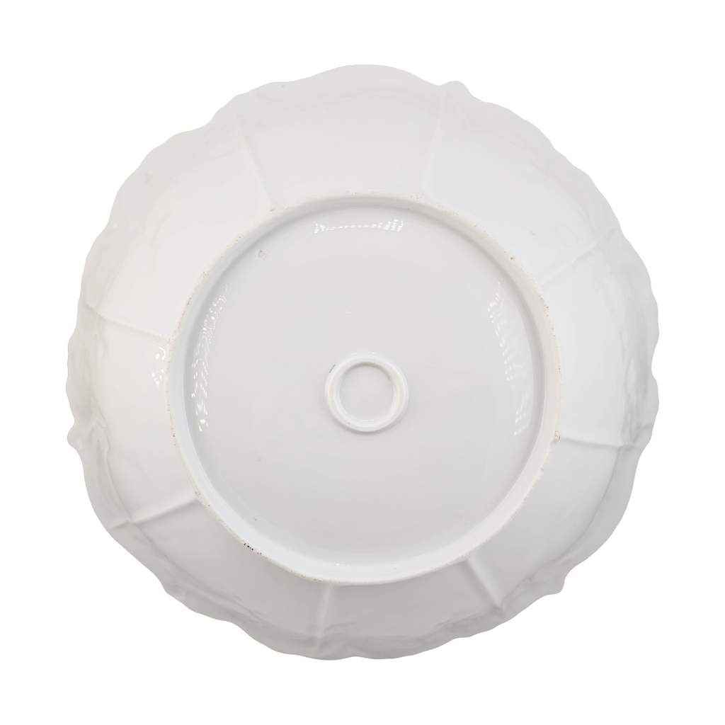 RS PRUSSIA Porcelain BOWL Mold 3 Clematis Flowers