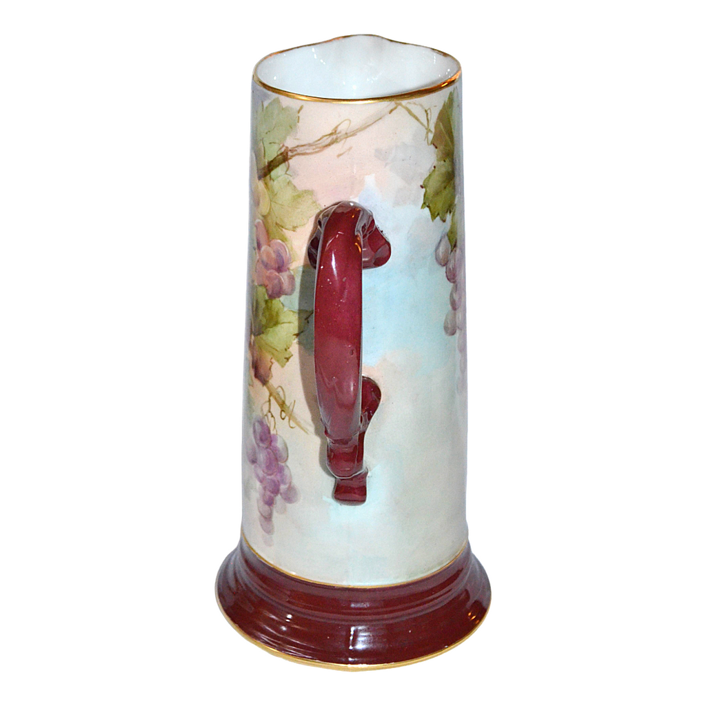 Ravenwood Porcelain Hand Painted Tankard Pitcher French Mold
