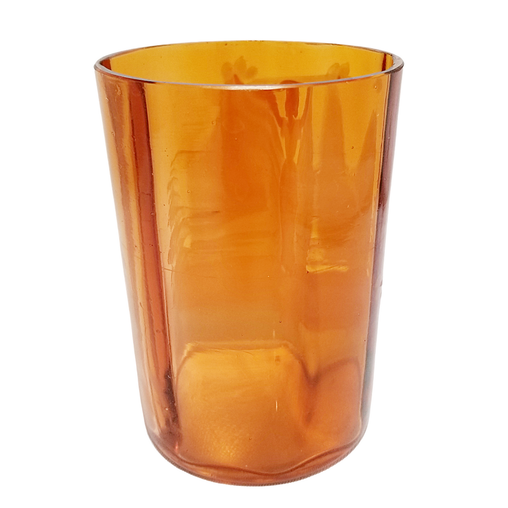 Antique Mary Gregory Victorian Glass Smooth Panel Juice Tumbler
