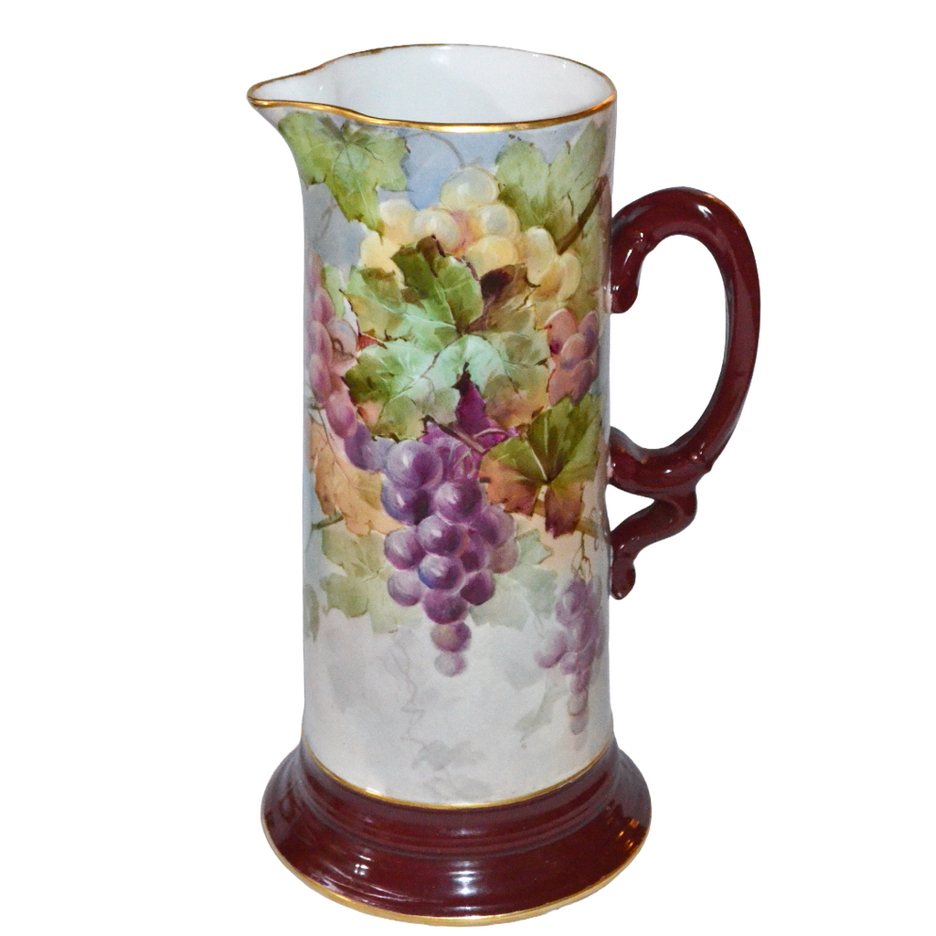 Ravenwood Porcelain Hand Painted Tankard Pitcher French Mold