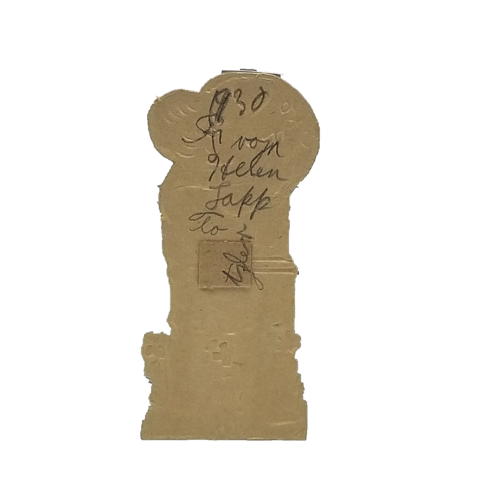 Die Cut Valentine Card Little Boy Turning Clock Hand