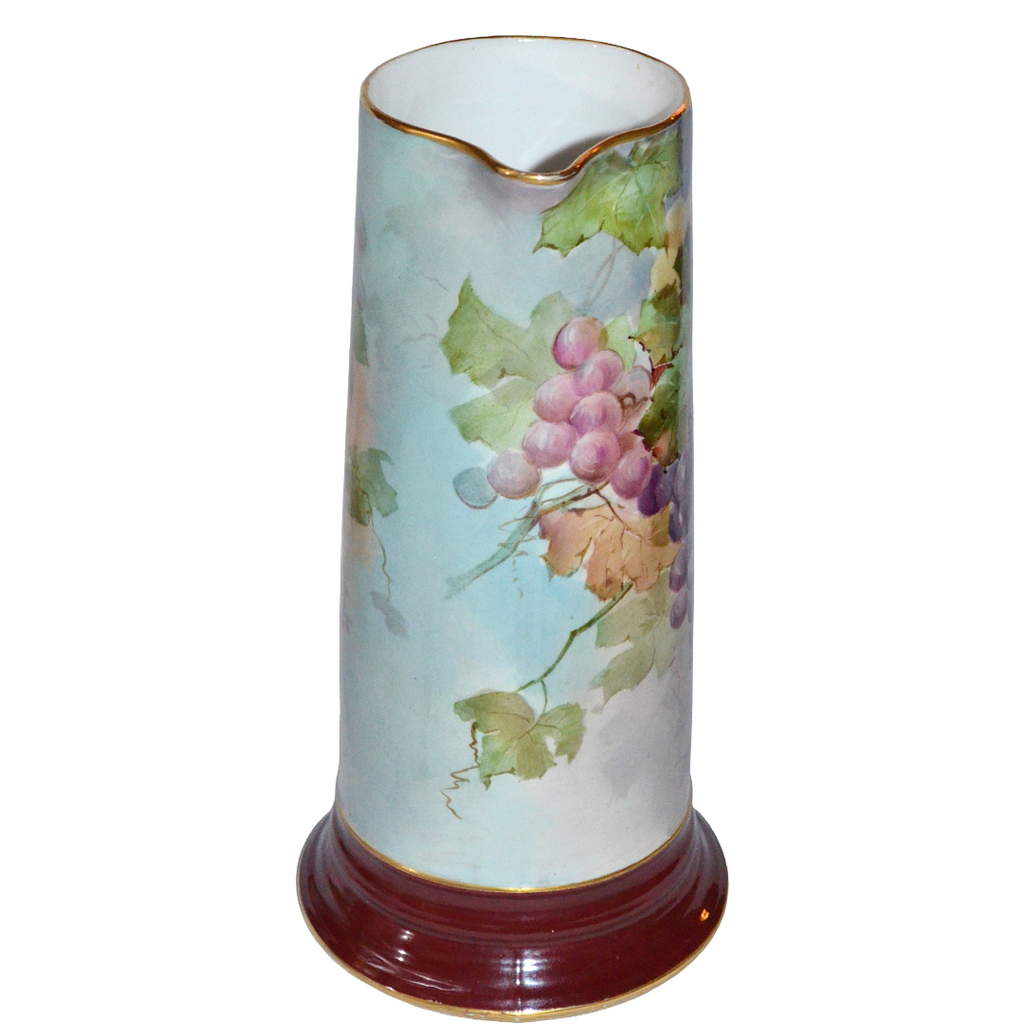 Ravenwood Porcelain Hand Painted Tankard Pitcher French Mold