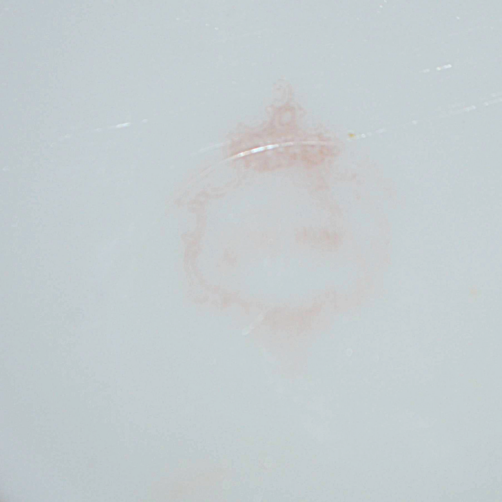 CF Monroe Wave Crest Art Glass Dresser Box Pansies & Scroll Vanity Jar