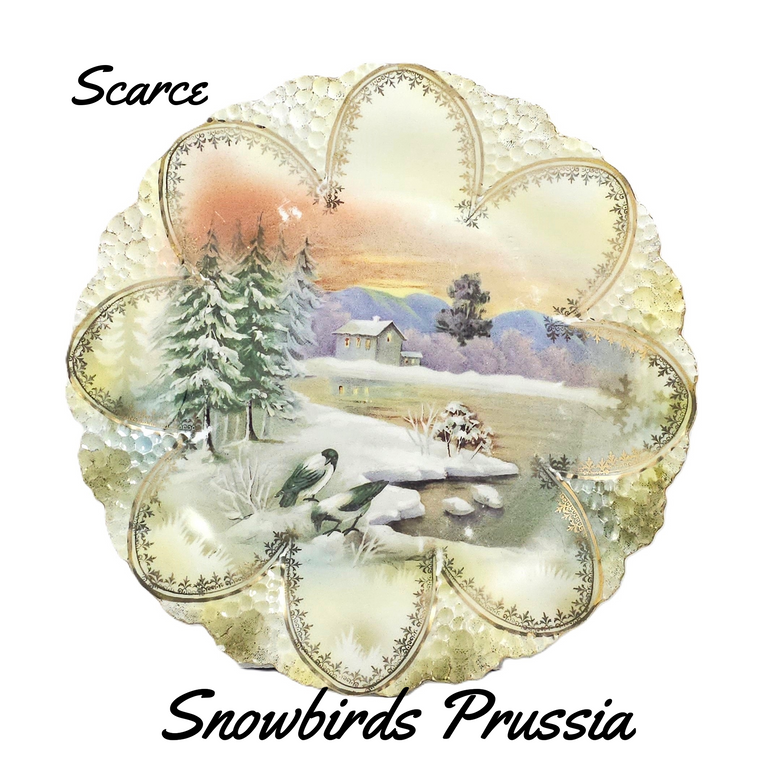 prussia snowbird scenic plate