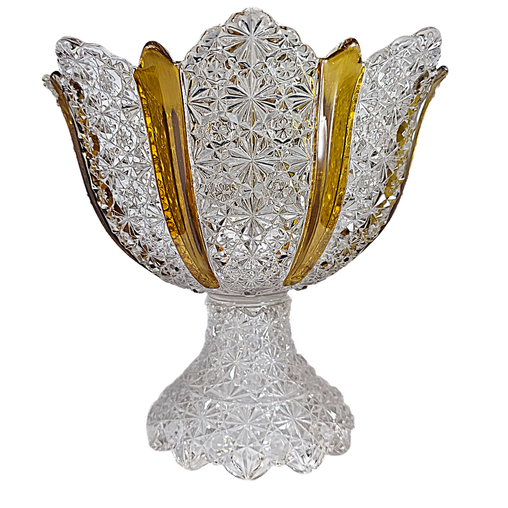 Antique EAPG Duncan & Sons Amberette Footed Bowl (Ellrose OMN)