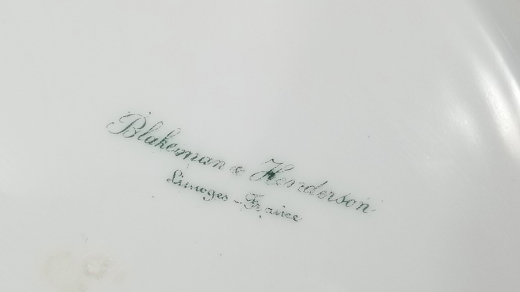 Limoges Coiffe Blakeman French Porcelain Robin Birds Landscape Plate Artist Gols