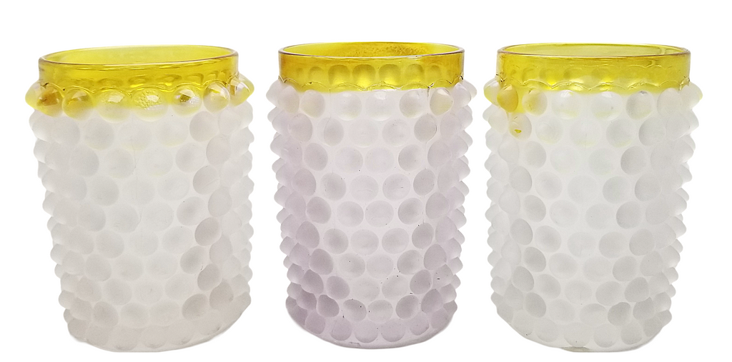 Hobbs EAPG Frances Dew Drop Hobnail Lemonade Pitcher Set