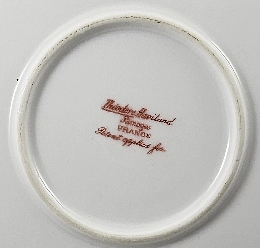 Limoges Porcelain Haviland Floral Gold Charger Plate