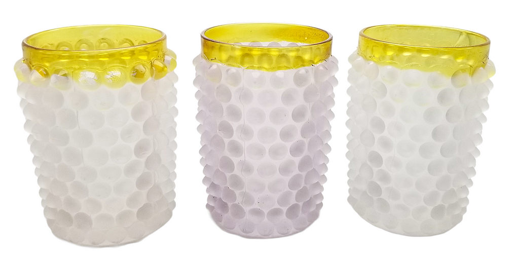 Hobbs EAPG Frances Dew Drop Hobnail Lemonade Pitcher Set