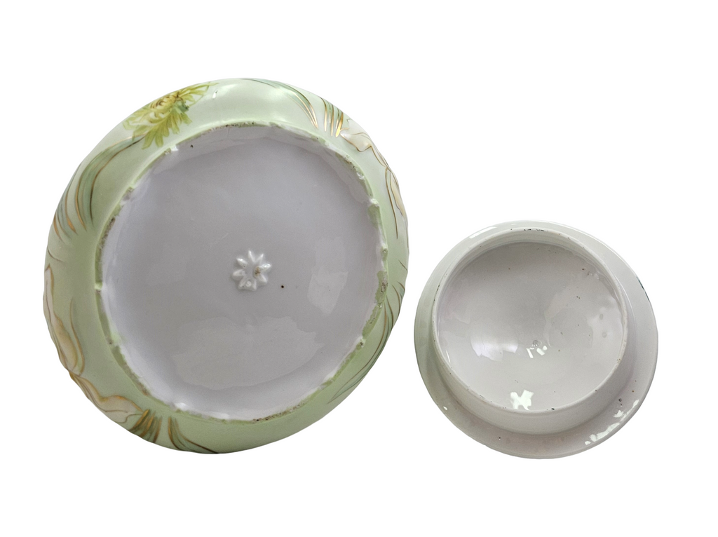 RS Prussia Porcelain Art Nouveau Double Hidden Image Cracker Jar