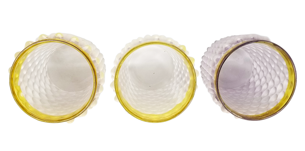 Hobbs EAPG Frances Dew Drop Hobnail Lemonade Pitcher Set