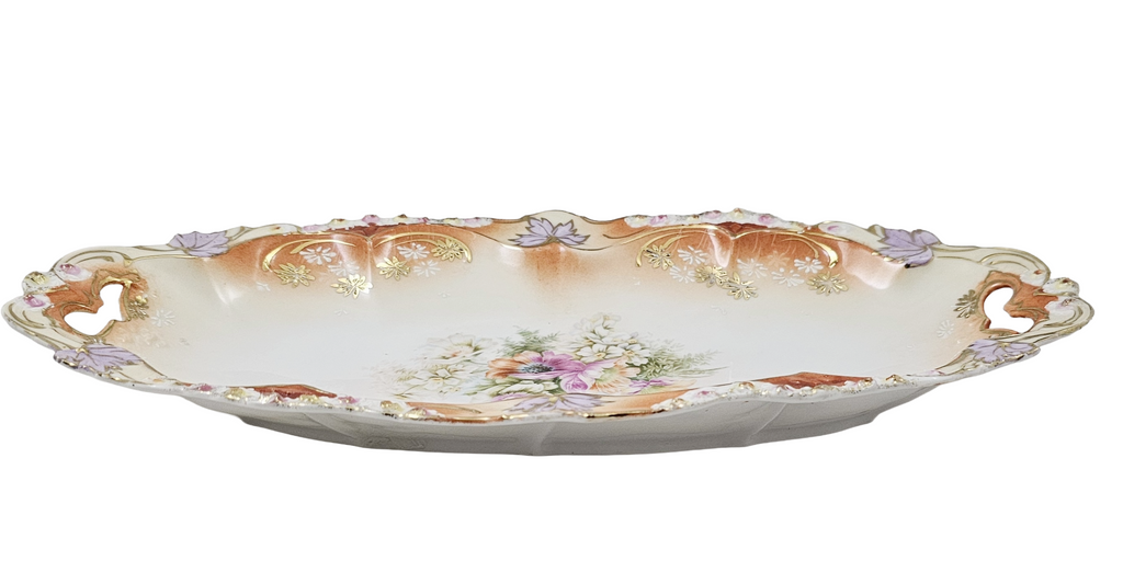 RS Prussia Porcelain Double Handle Tray Leaf Mold 7