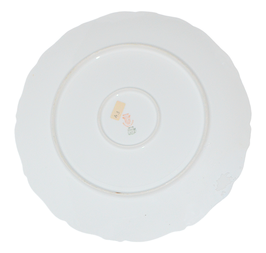 LIMOGES French Porcelain Center Serving Dish Pudding Bowl & Under Plate